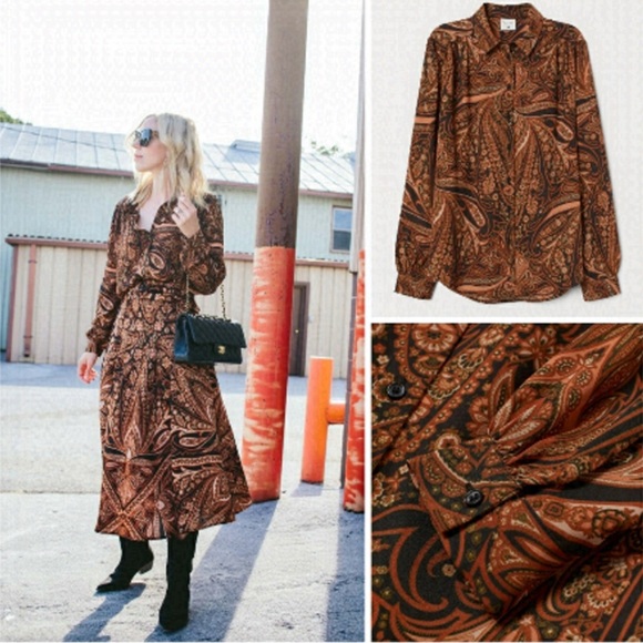 Richard Allan x H&M Paisely Blouse - Picture 5 of 5